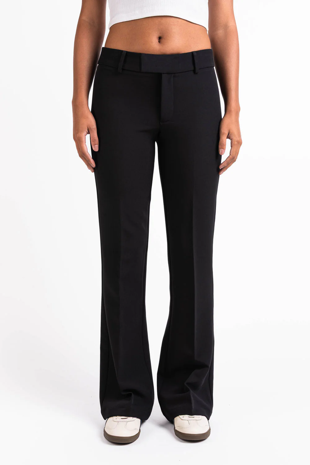 Ava 01Mid Bootcut Dressbukser - Black - Image 4