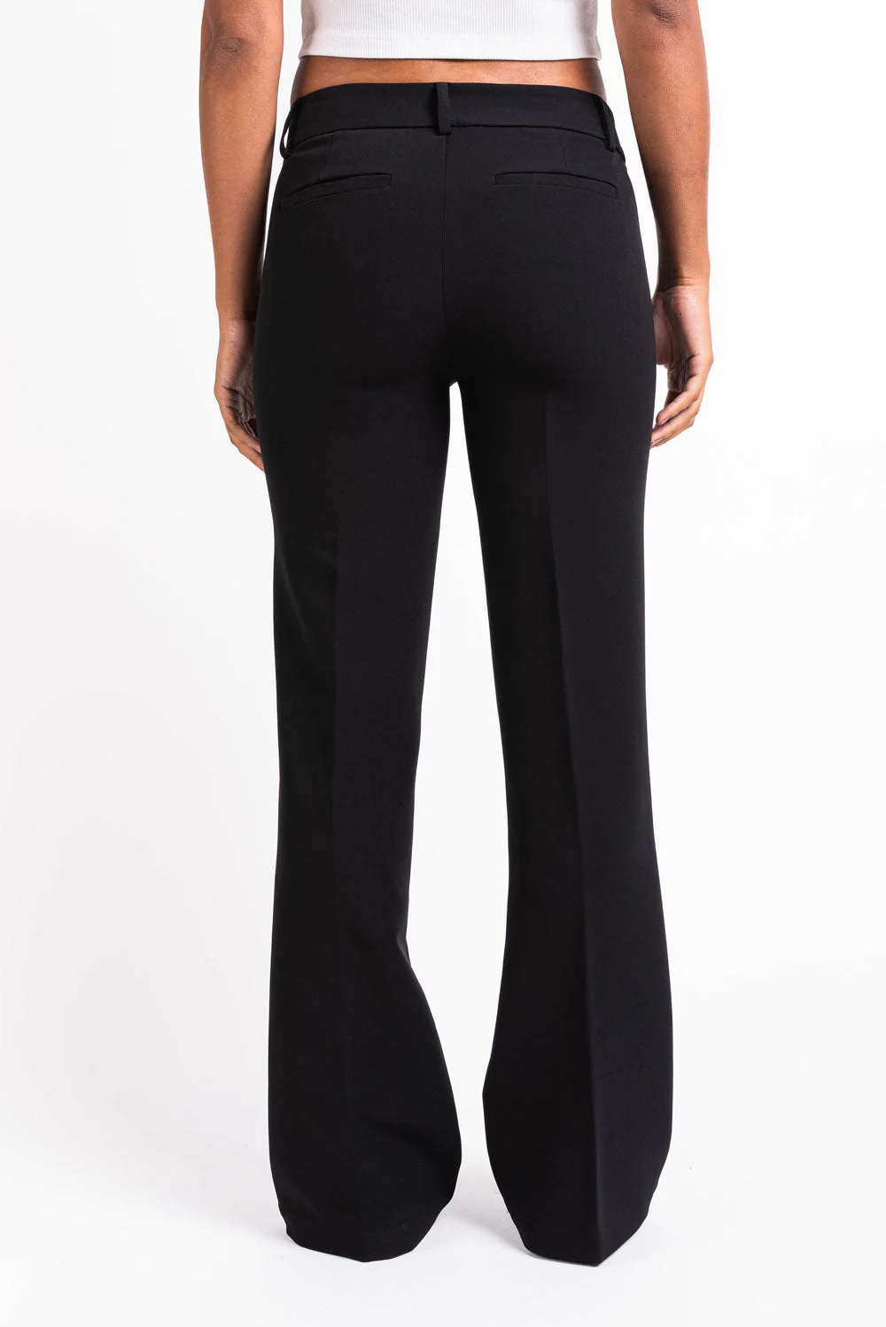 Ava 01Mid Bootcut Dressbukser - Black - Image 6