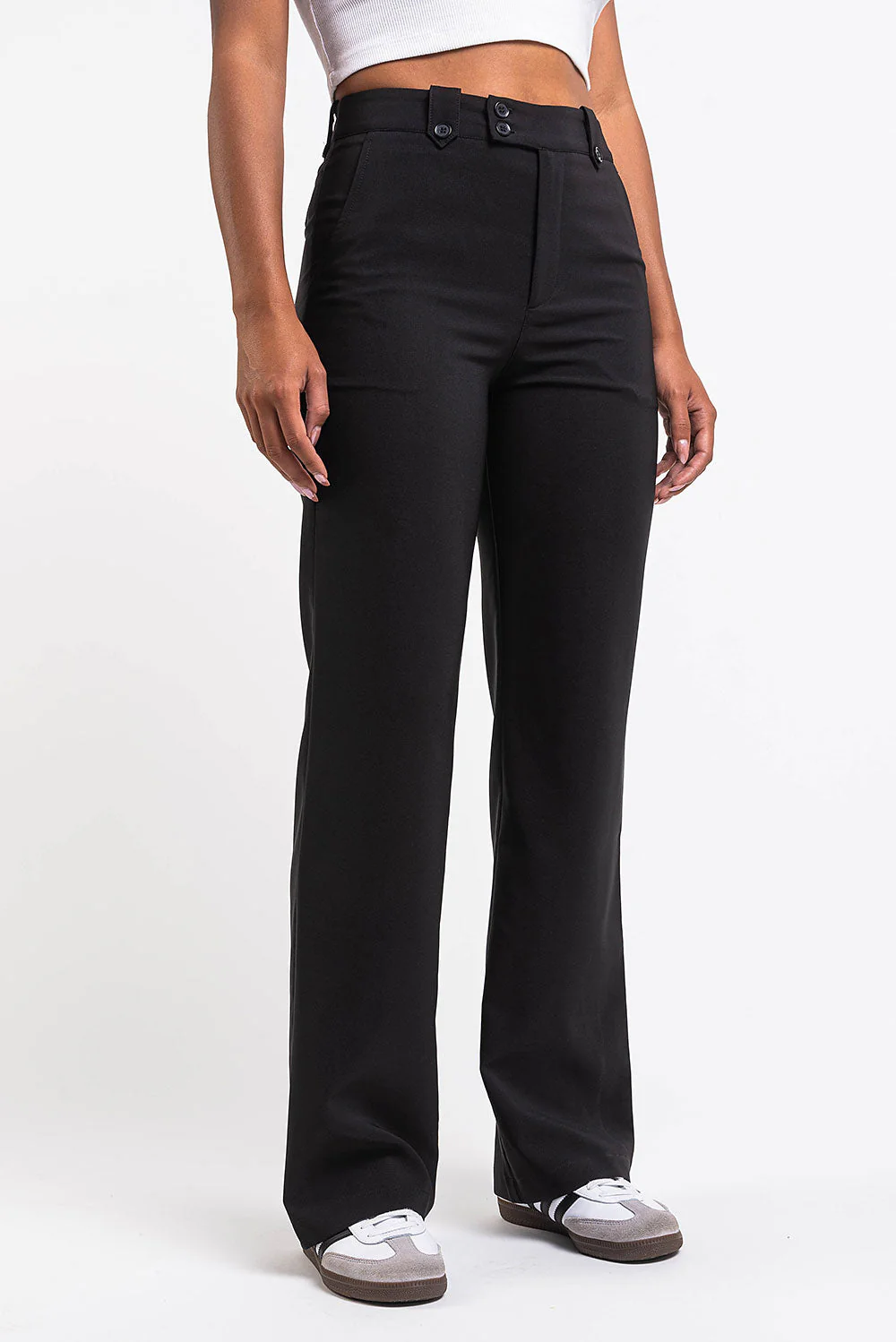 Bonnie 02High Rette Dressbukser - Black - Image 3