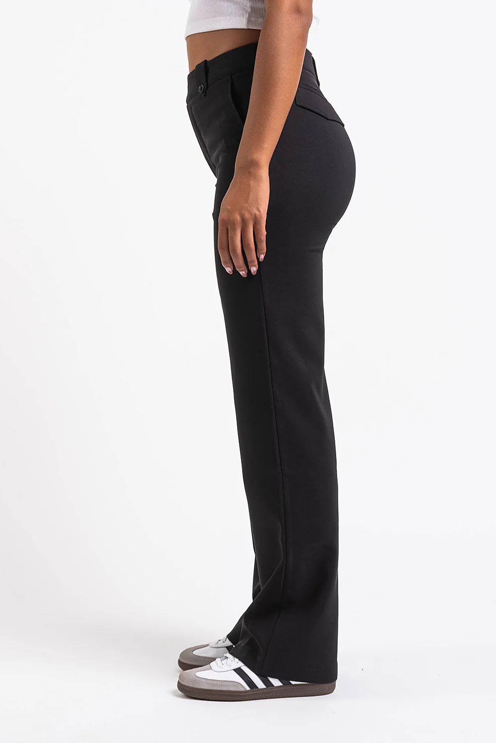 Bonnie 02High Rette Dressbukser - Black - Image 5