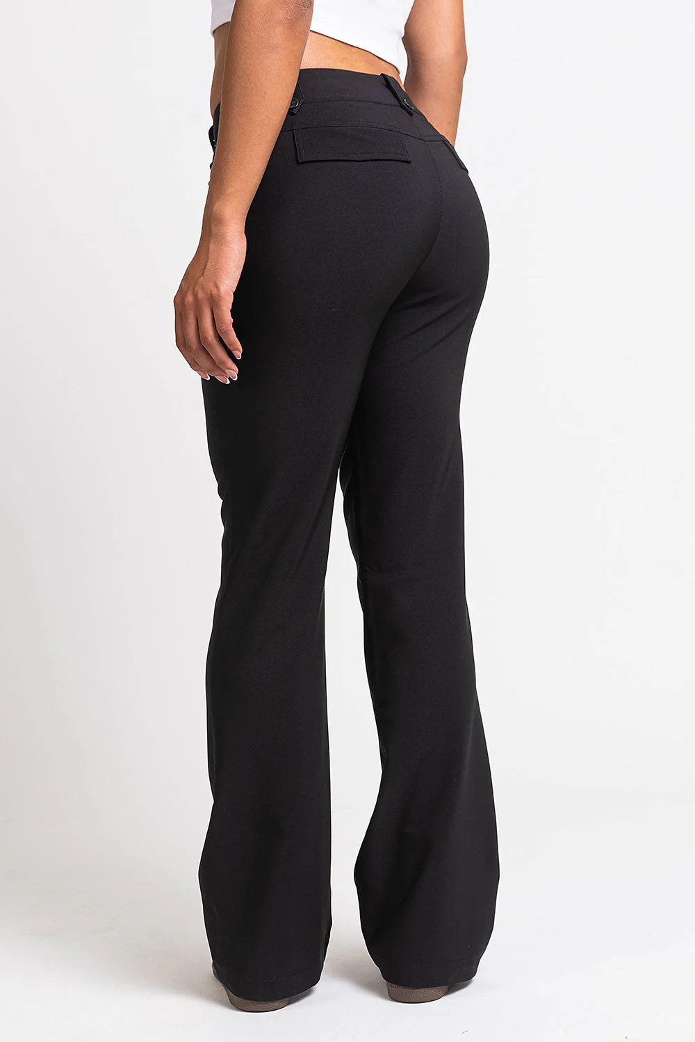 Bonnie 03Low Bootcut Dressbukser - Black - Image 3