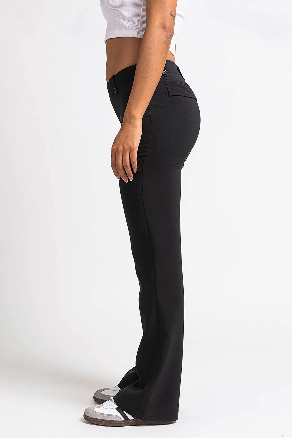 Bonnie 03Low Bootcut Dressbukser - Black - Image 5