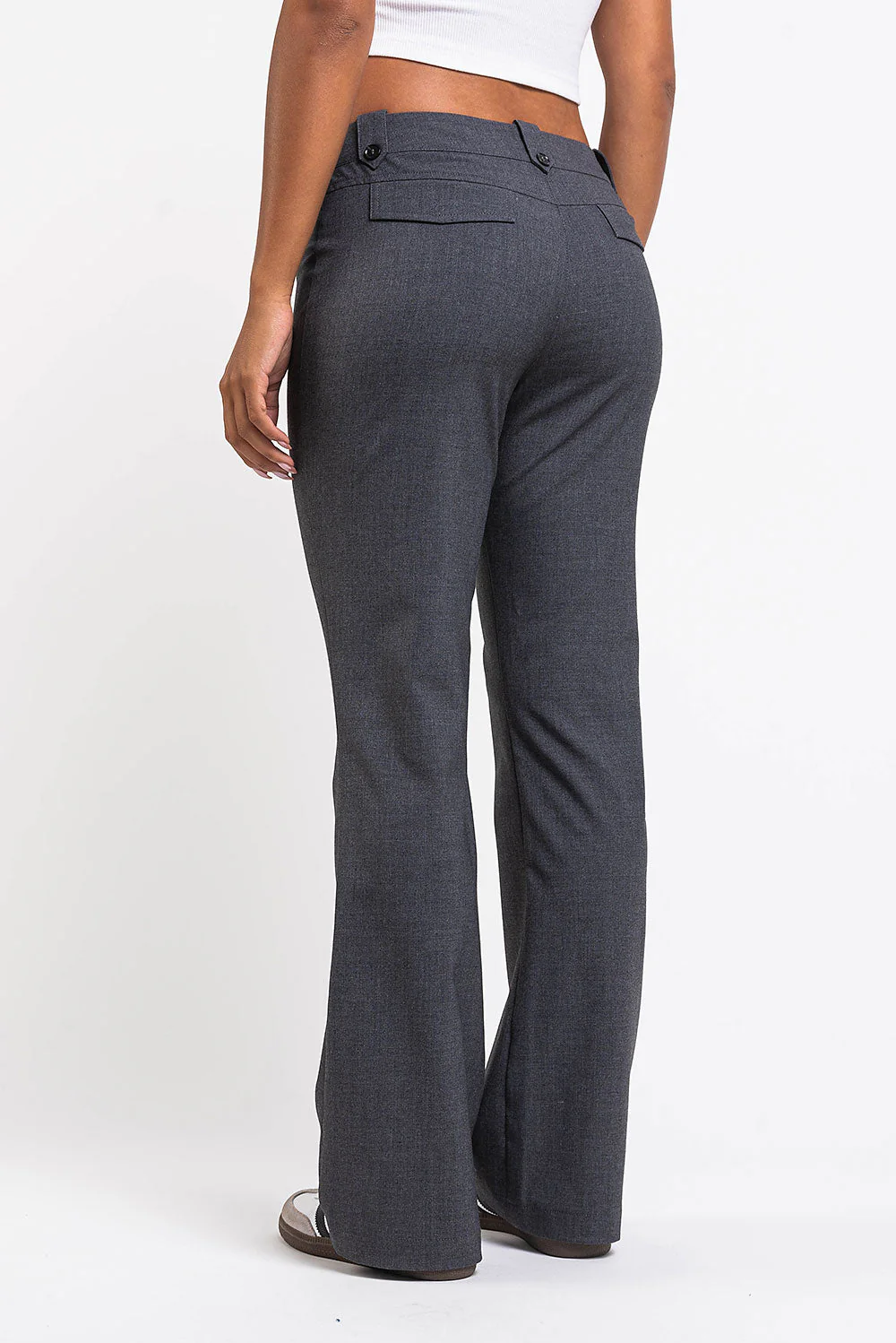 Bonnie 03Low Bootcut Dressbukser - Grey - Image 5