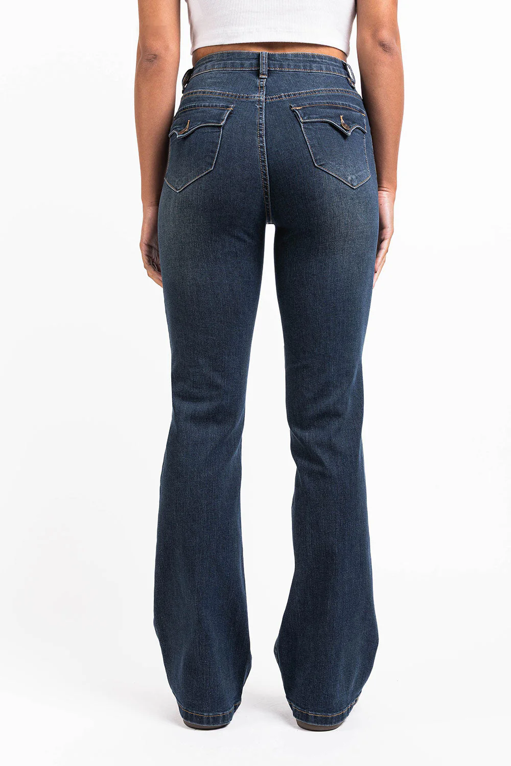 Claire 01High Bootcut Jeans - Vintage Blue - Image 4