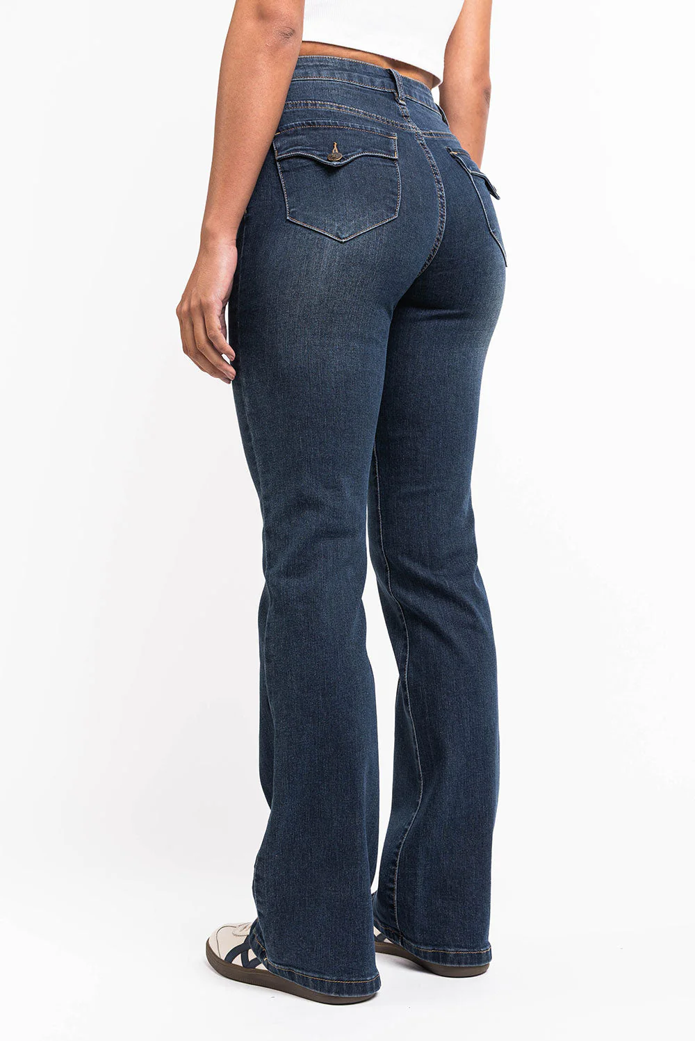 Claire 01High Bootcut Jeans - Vintage Blue - Image 5