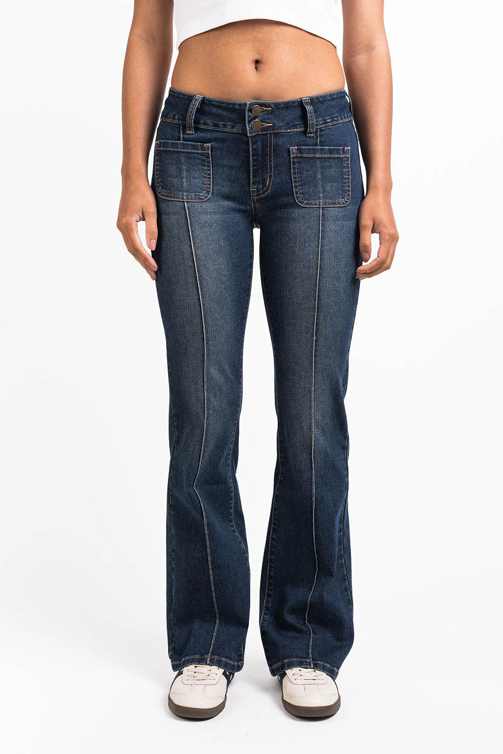 Claire 01Low Bootcut Jeans - Vintage Blue - Image 3