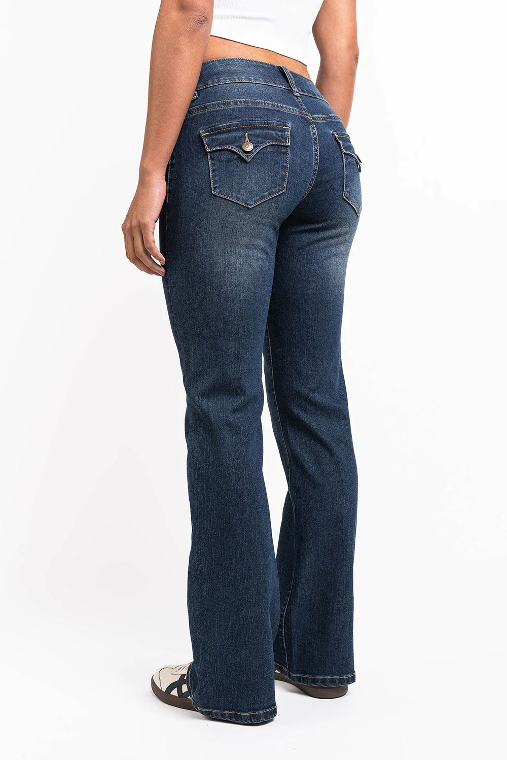 Claire 01Low Bootcut Jeans - Vintage Blue - Image 4