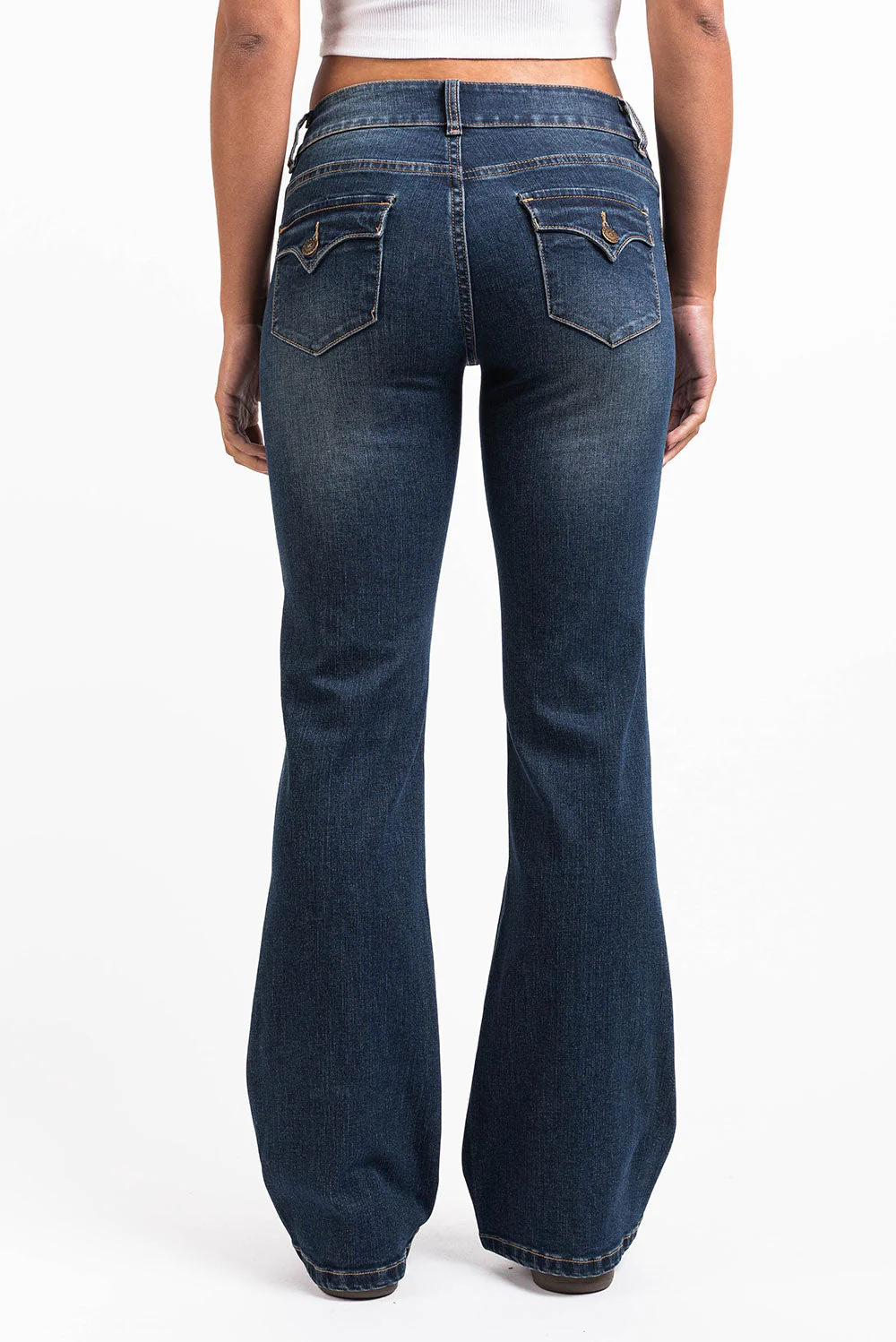 Claire 01Low Bootcut Jeans - Vintage Blue - Image 5