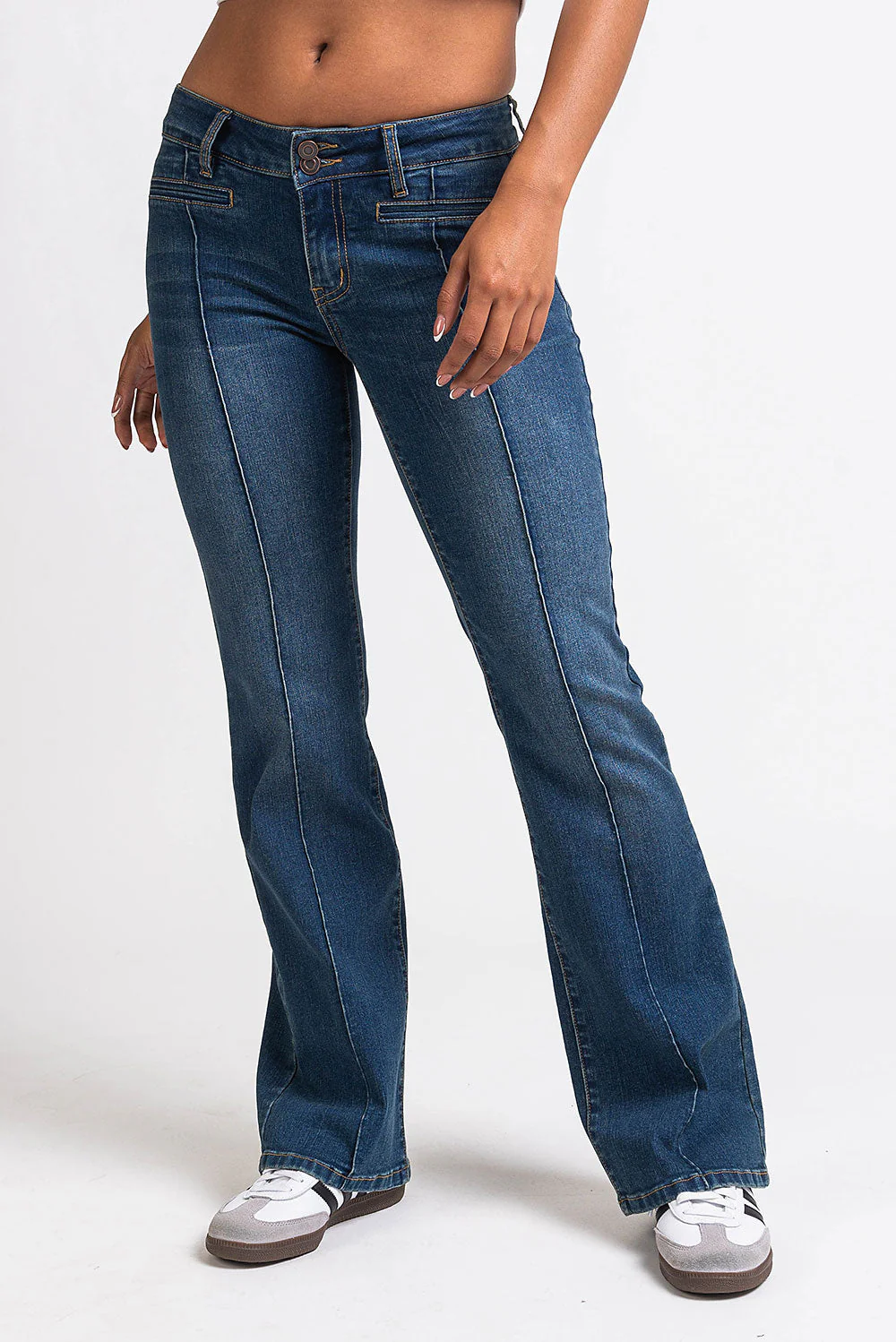 Claire 02Low Bootcut Jeans - Vintage Blue - Image 6
