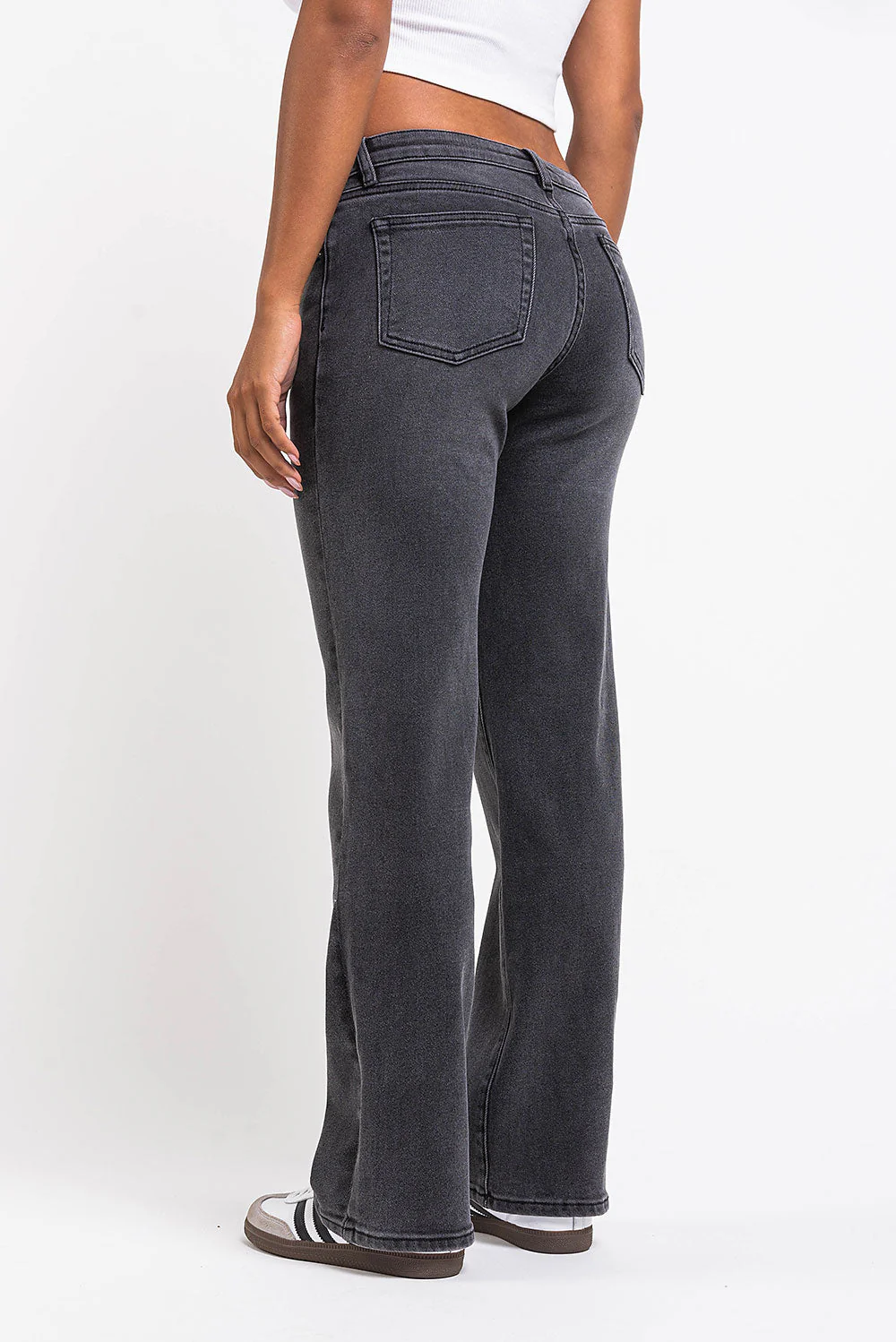 Dina 02Low Rette Jeans - Dark Grey - Image 3