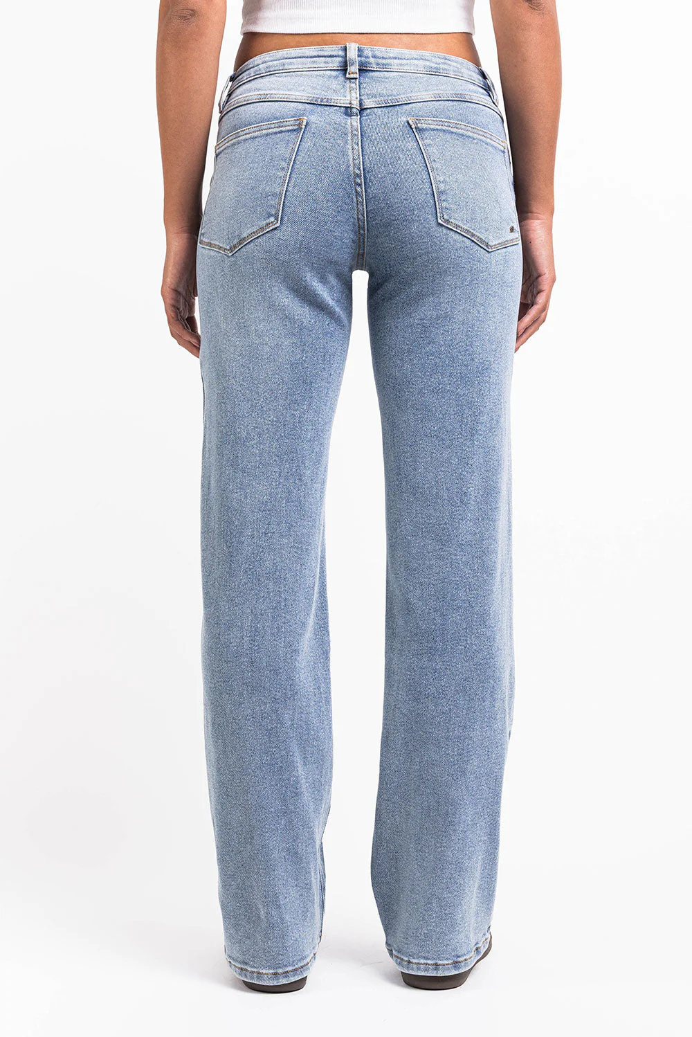 Dina 03Low Rette Jeans - Mid Blue - Image 5