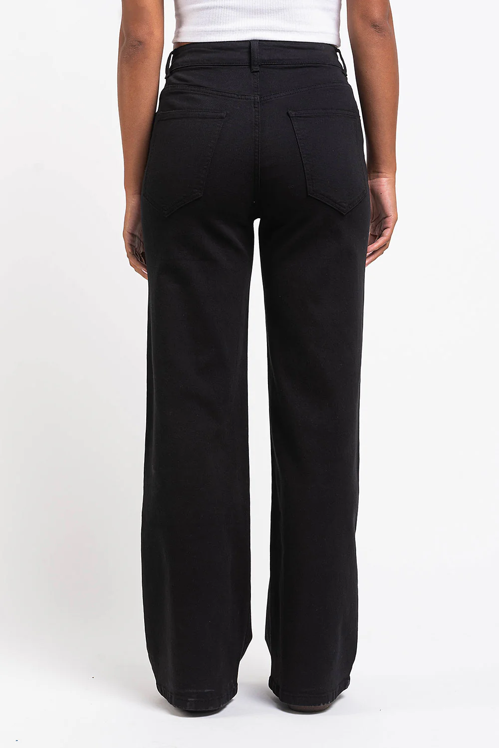 Disa 01High Rette Jeans - Black - Image 5