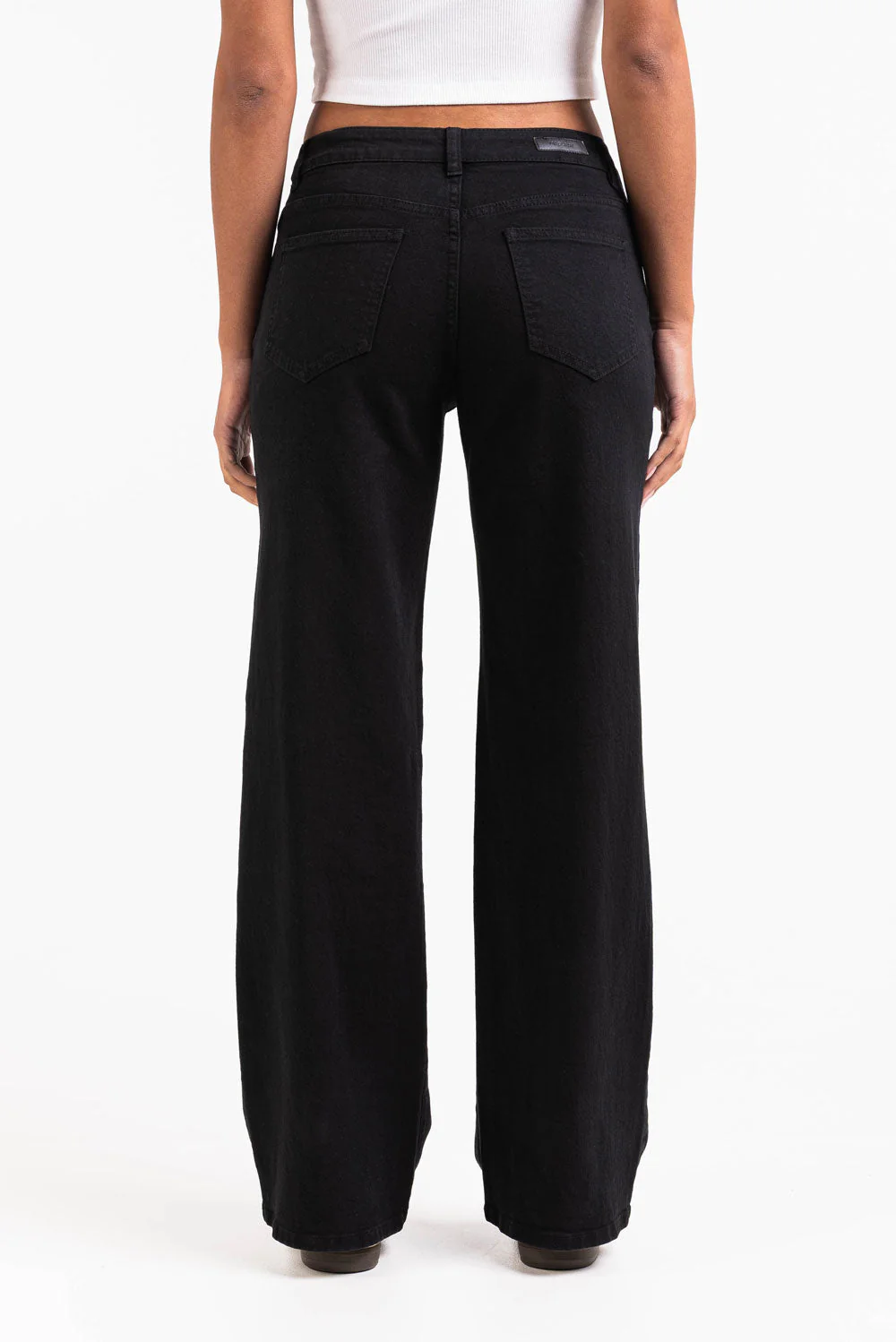 Disa 01Mid Rette Jeans - Black - Image 3