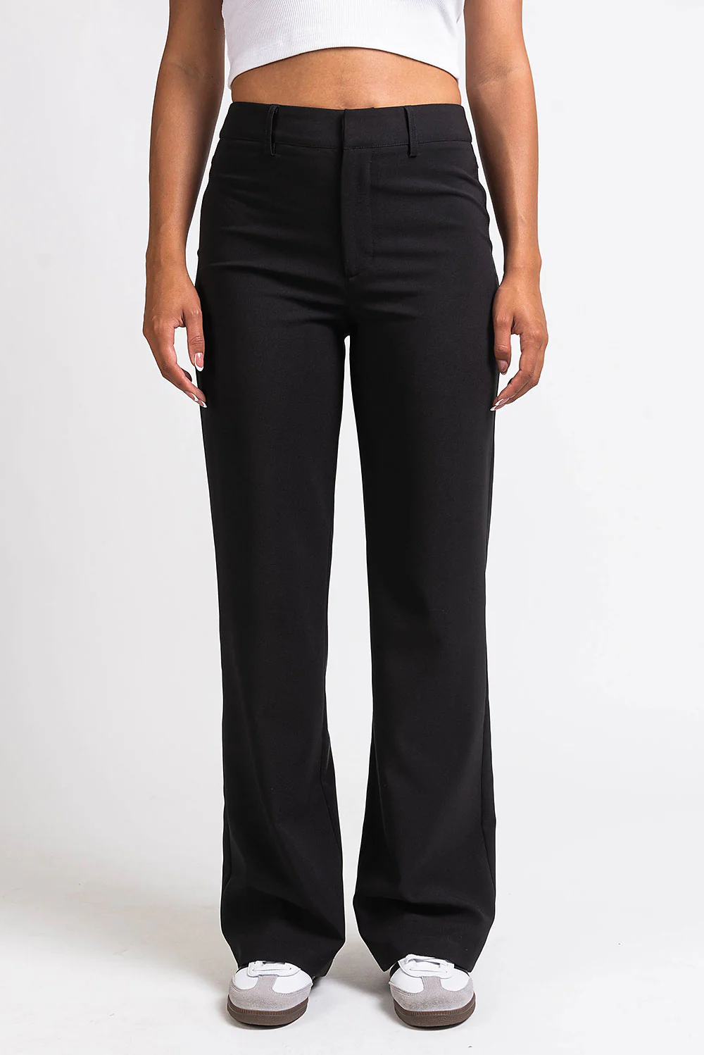 Drew 01High Rette Dressbukser - Black - Image 3