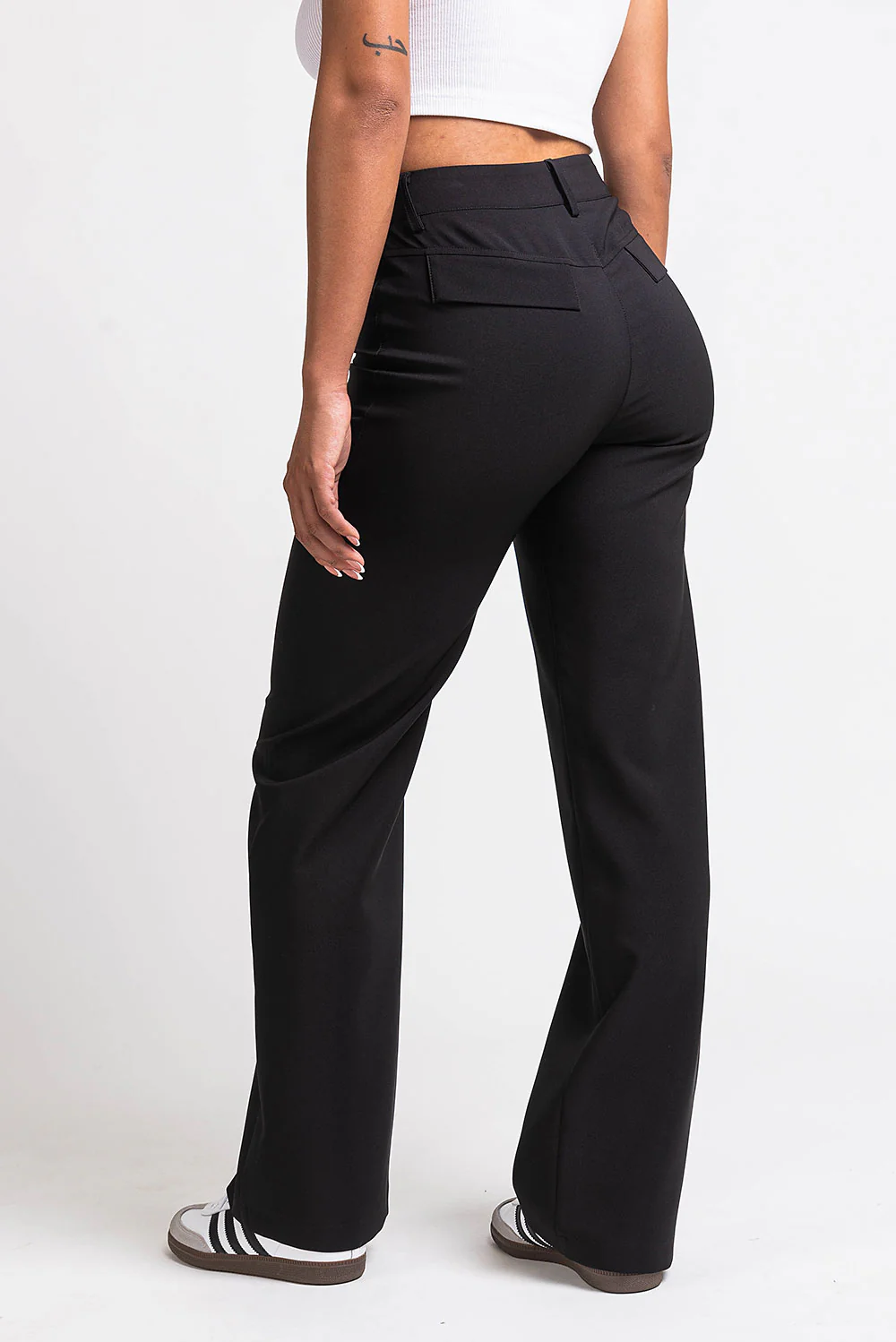 Drew 01High Rette Dressbukser - Black - Image 4