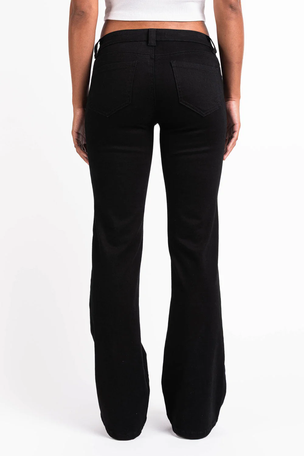 Fiona 01UltraLow Bootcut Jeans - Black - Image 6