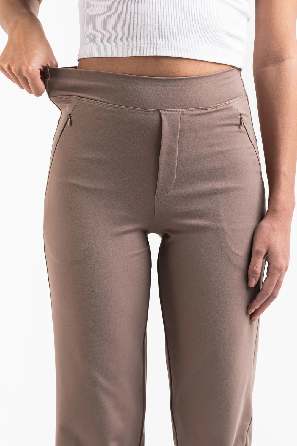 Holly 01High ActiveFlex Rette Bukser - Taupe - Image 4