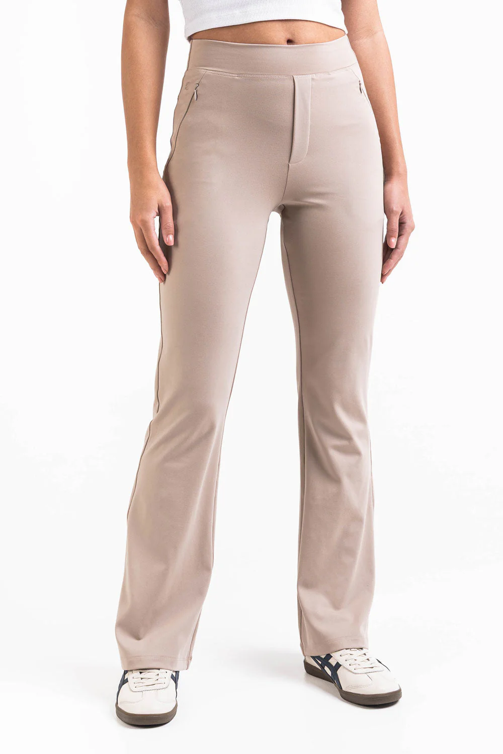 Holly 04High ActiveFlex Bootcut Bukser - Beige - Image 5