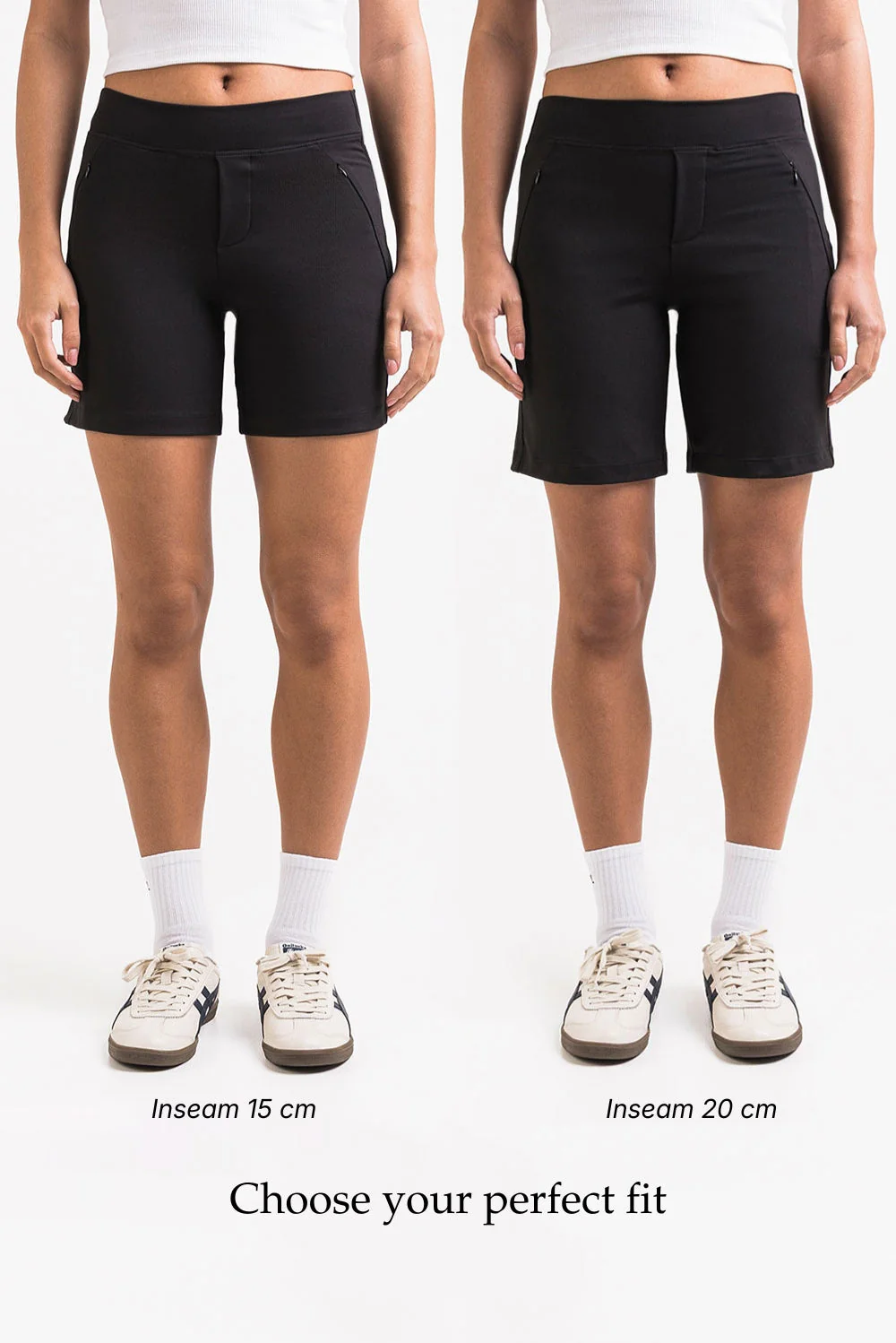 Holly 09Mid 20cm ActiveFlex Shorts - Black - Image 3