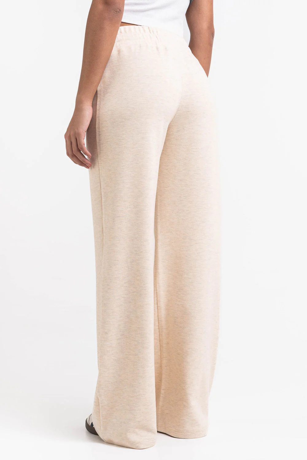 Jade 01Low Vide Loungebukser - Light Beige Melange - Image 7