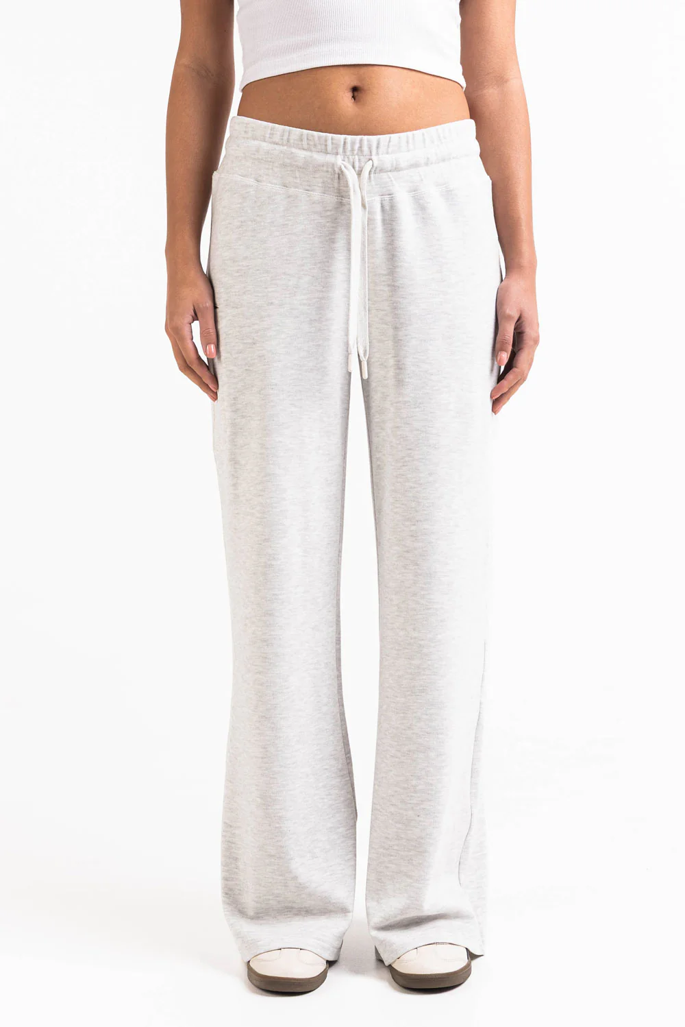 Jade 01Low Vide Loungebukser - Light Grey - Image 4