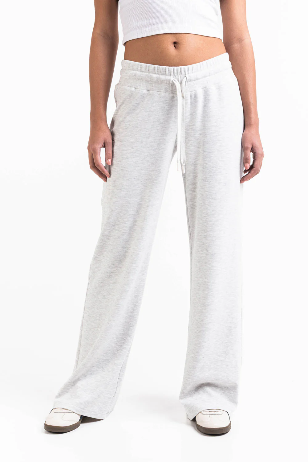 Jade 01Low Vide Loungebukser - Light Grey - Image 7
