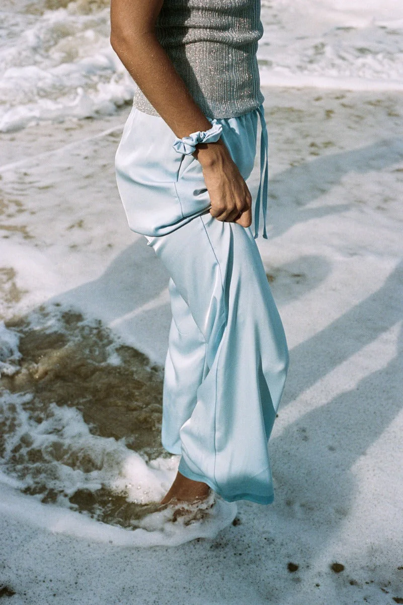 Mel 03Low Rette Satengbukser - Sky Blue - Image 9