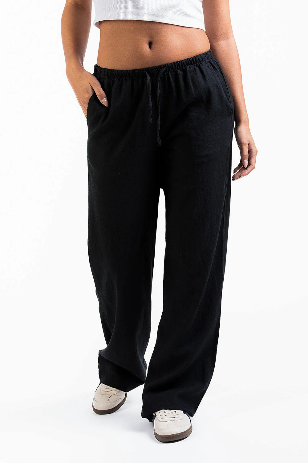 Mel 04Low Rette Linbukser - Black - Image 3