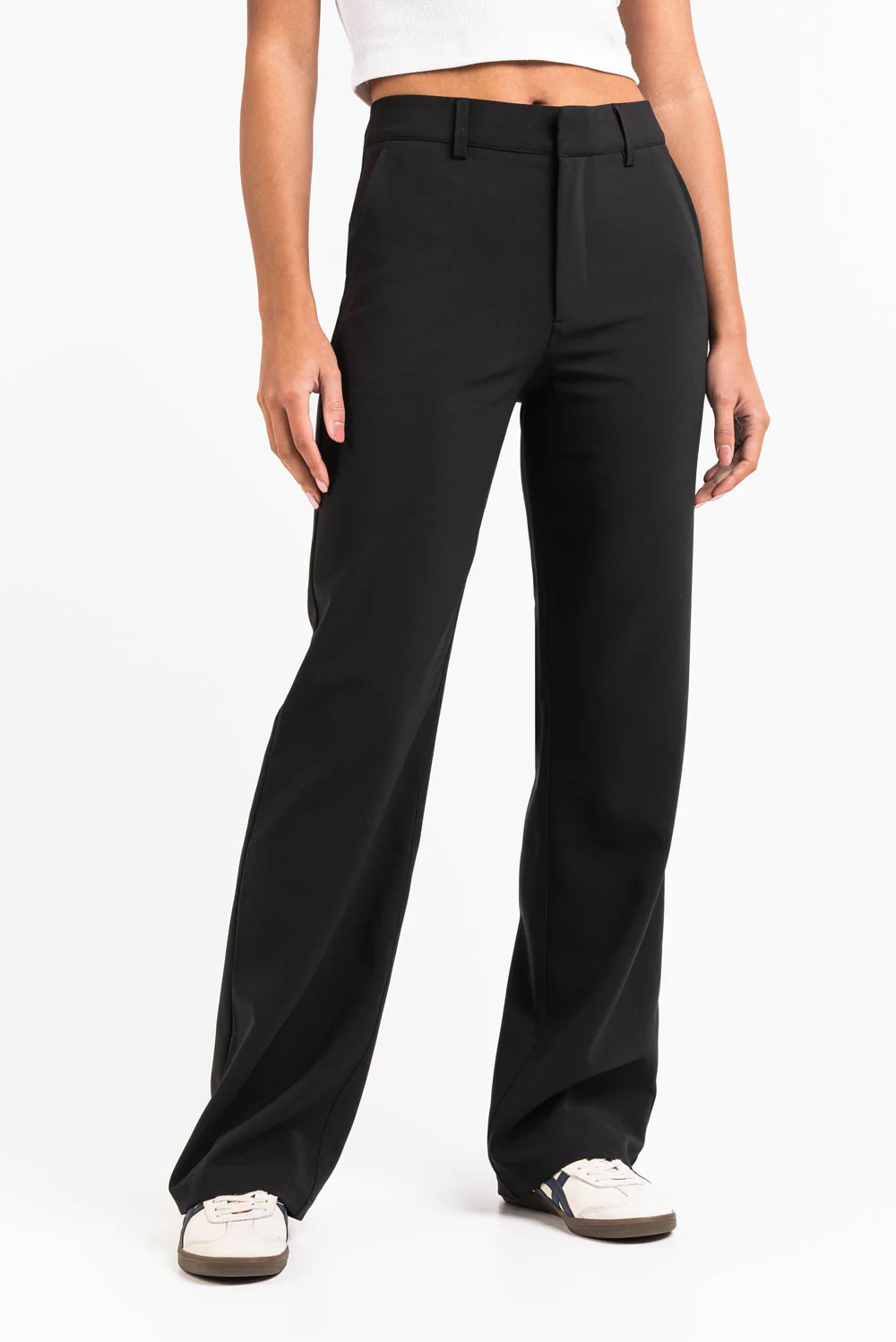 Nova 01High Rette Dressbukser - Black - Image 3