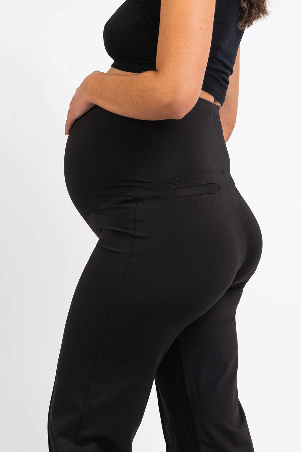 Pixie 02 ActiveFlex Rette Mammabukser - Black - Image 4