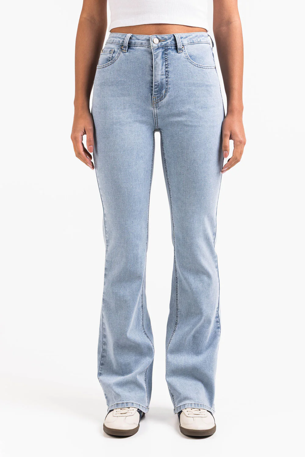 Taylor 02High Bootcut Jeans - Bleach Blue - Image 3