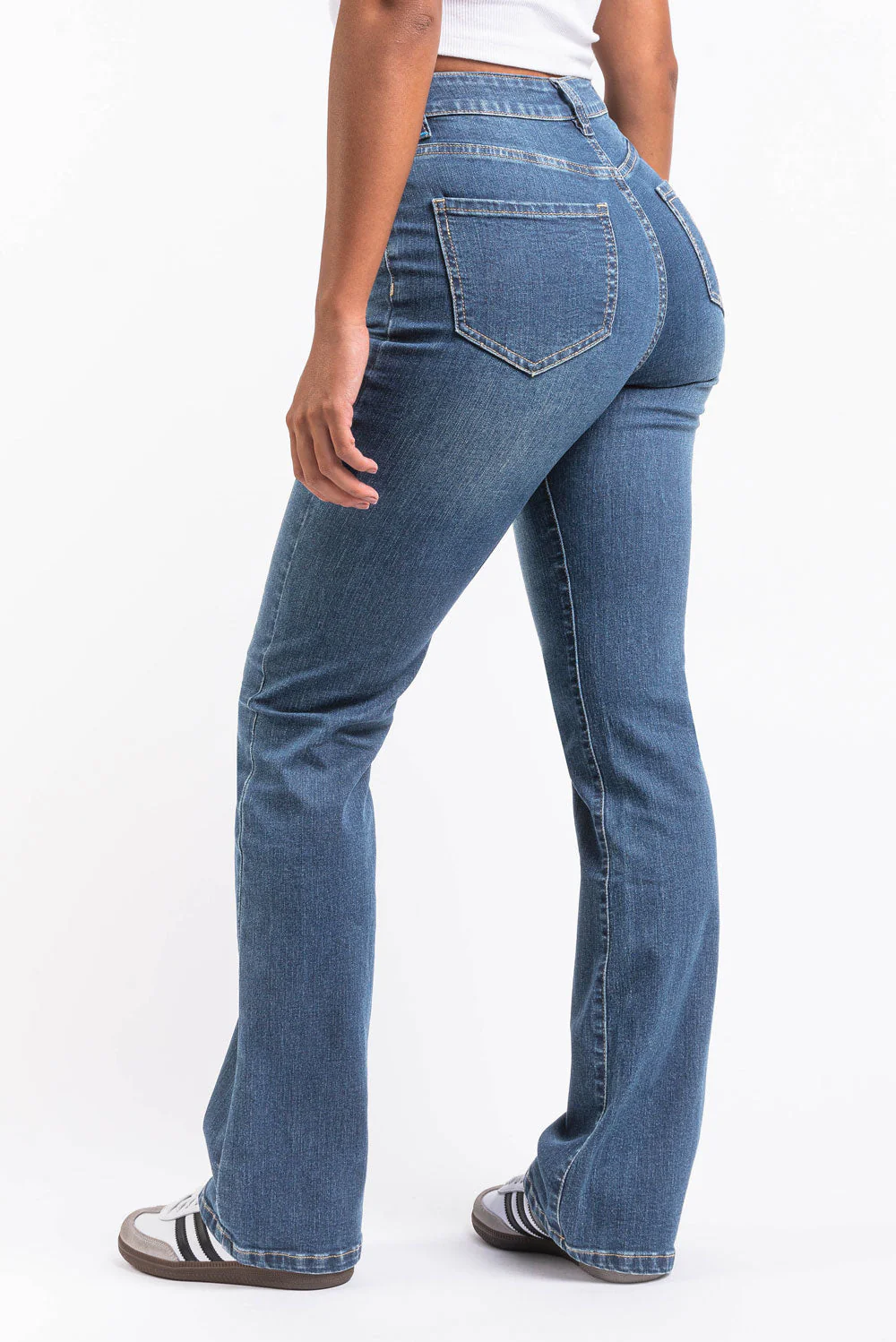 Taylor 02High Bootcut Jeans - Denim Blue - Image 4