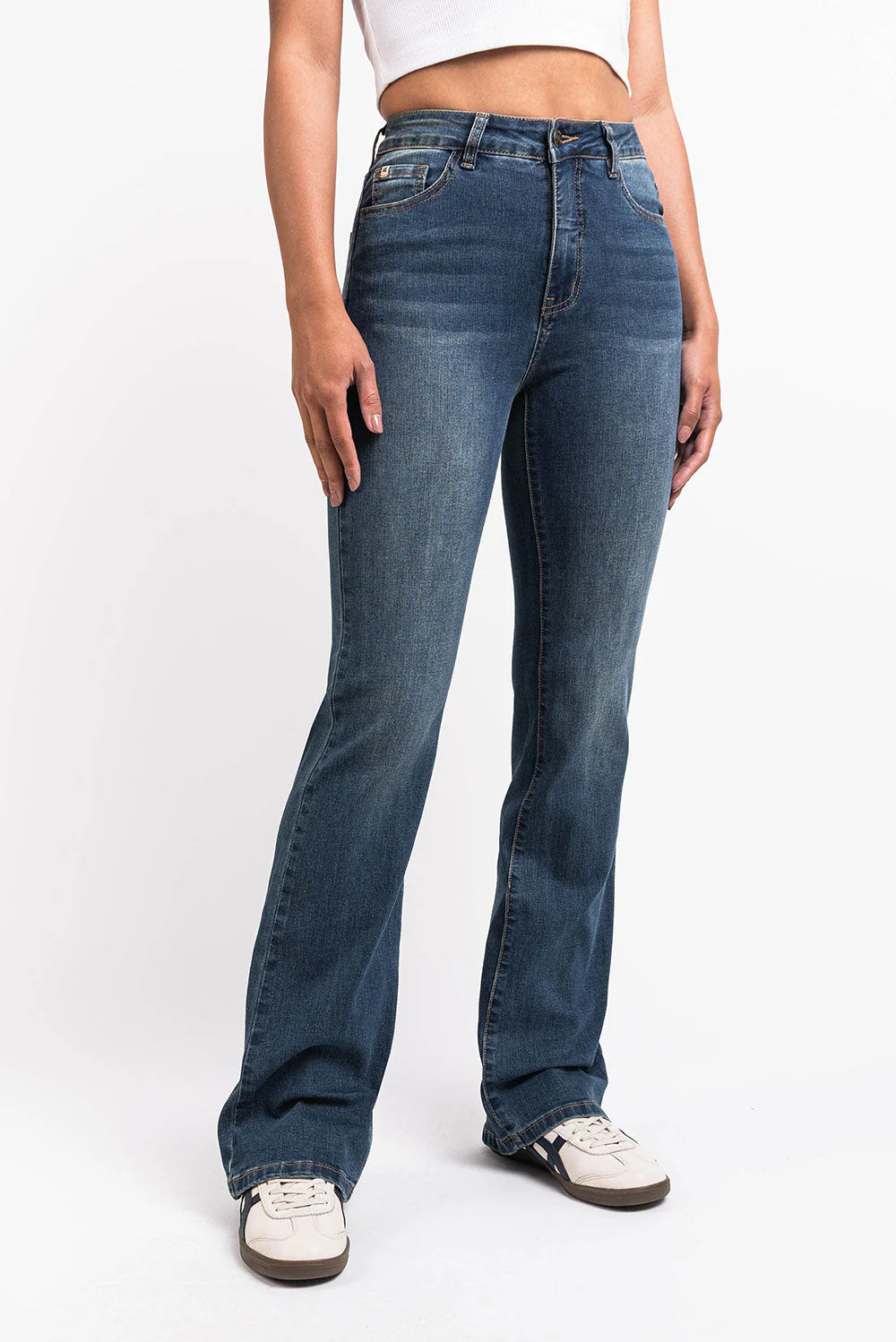 Taylor 02High Bootcut Jeans - Vintage Blue - Image 3