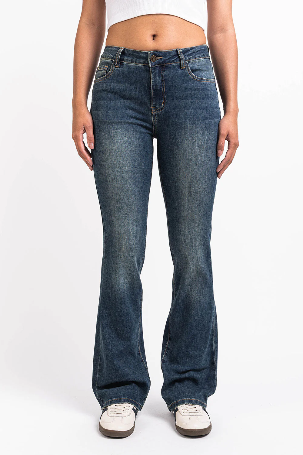 Taylor 02Mid Bootcut Jeans - Vintage Blue - Image 3