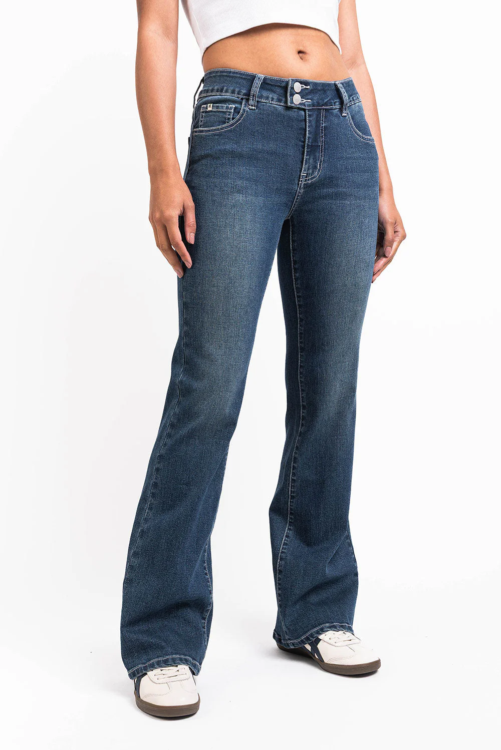 Taylor 05Mid Bootcut Jeans - Vintage Blue - Image 3